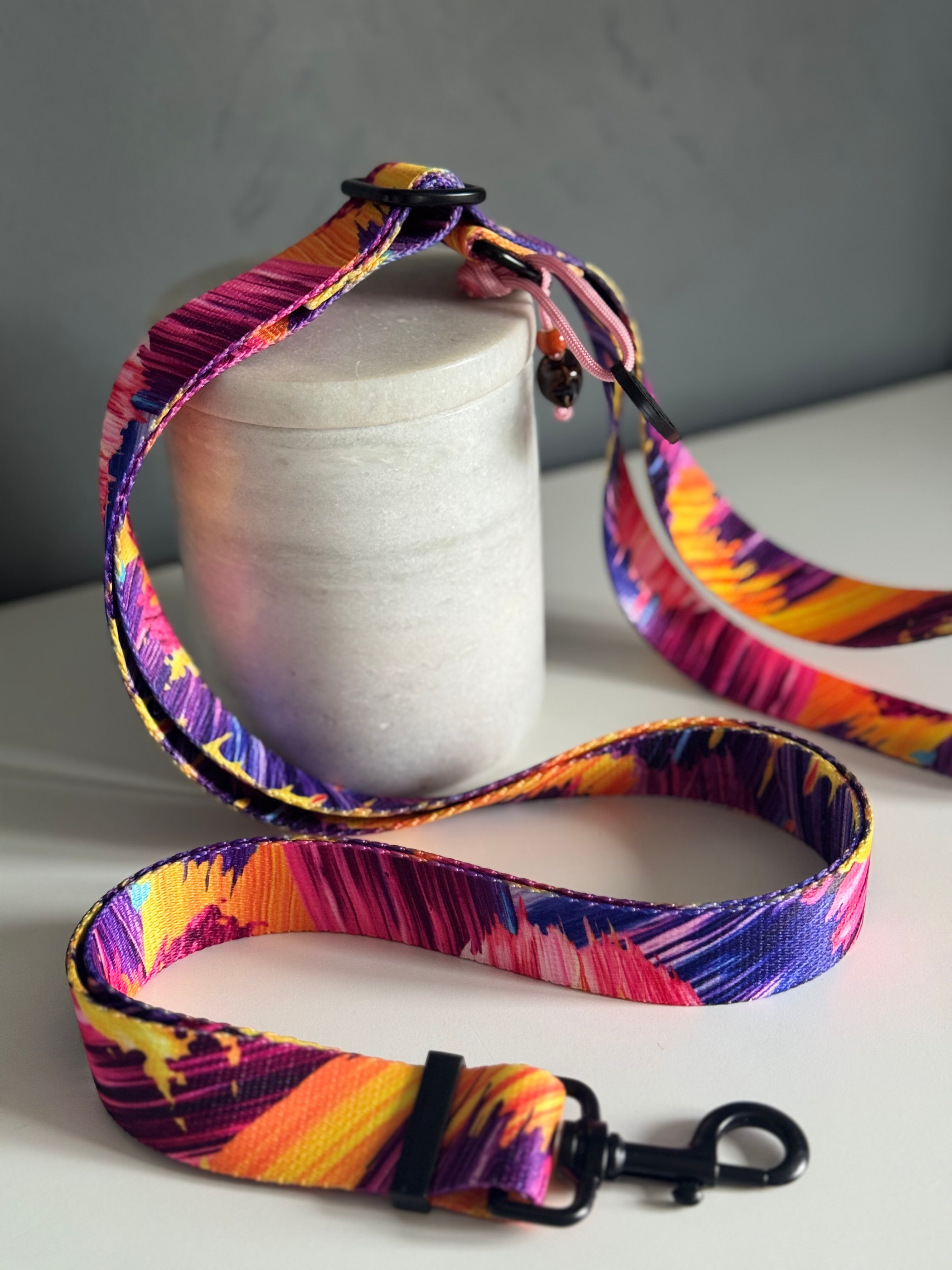 ReadyForAdjust | Adjustable leash | Purple Brush