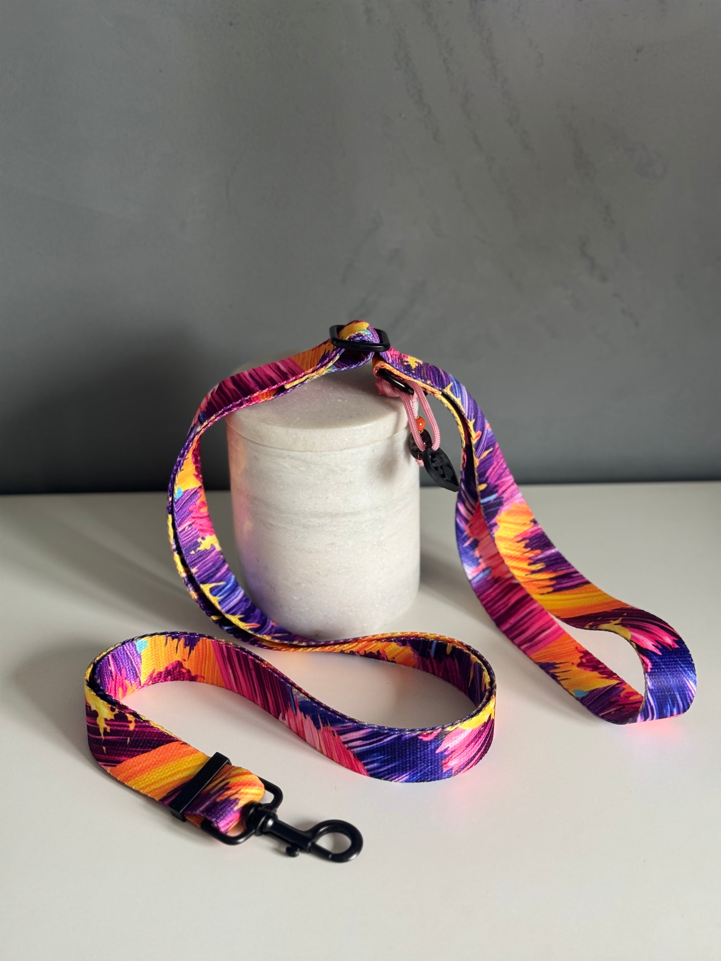 ReadyForAdjust | Adjustable leash | Purple Brush