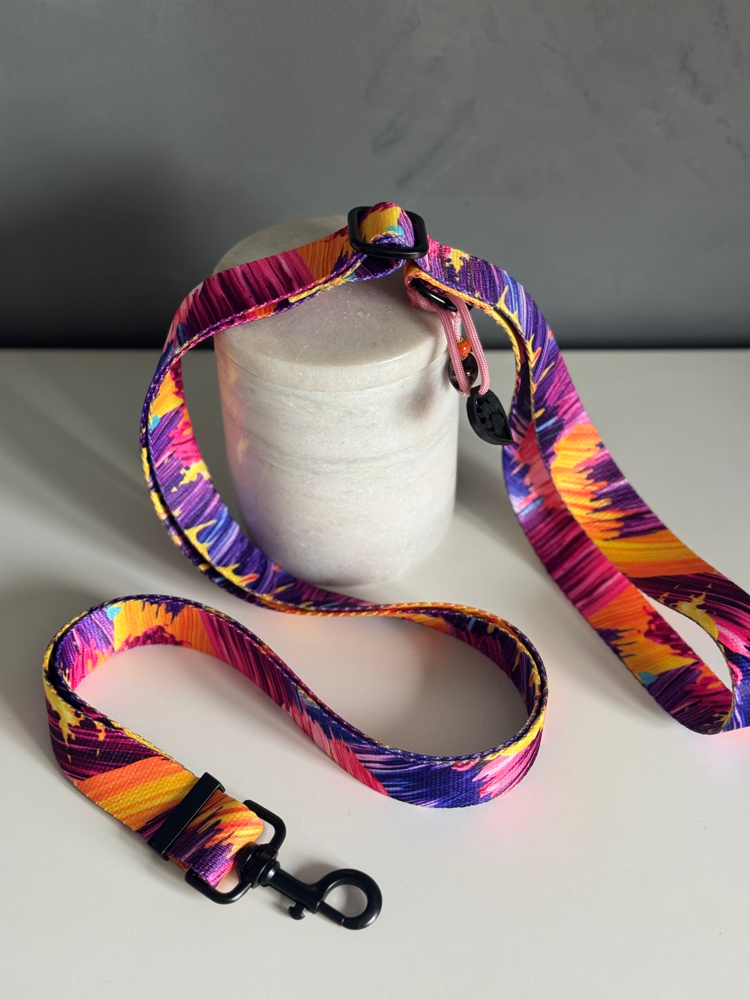 ReadyForAdjust | Adjustable leash | Purple Brush