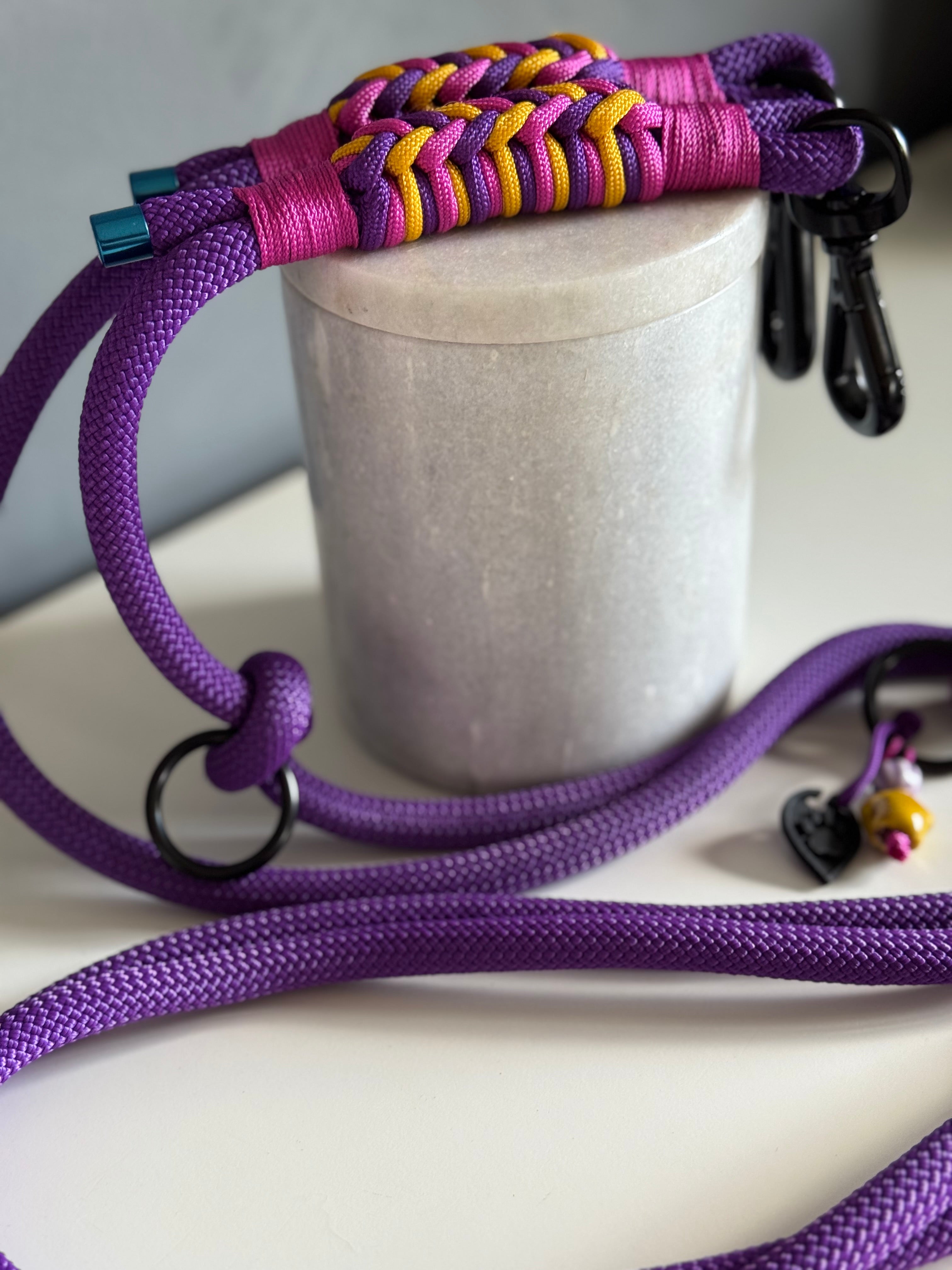 ReadyFor3Rope | Multifunctional Leash | Purple Brush