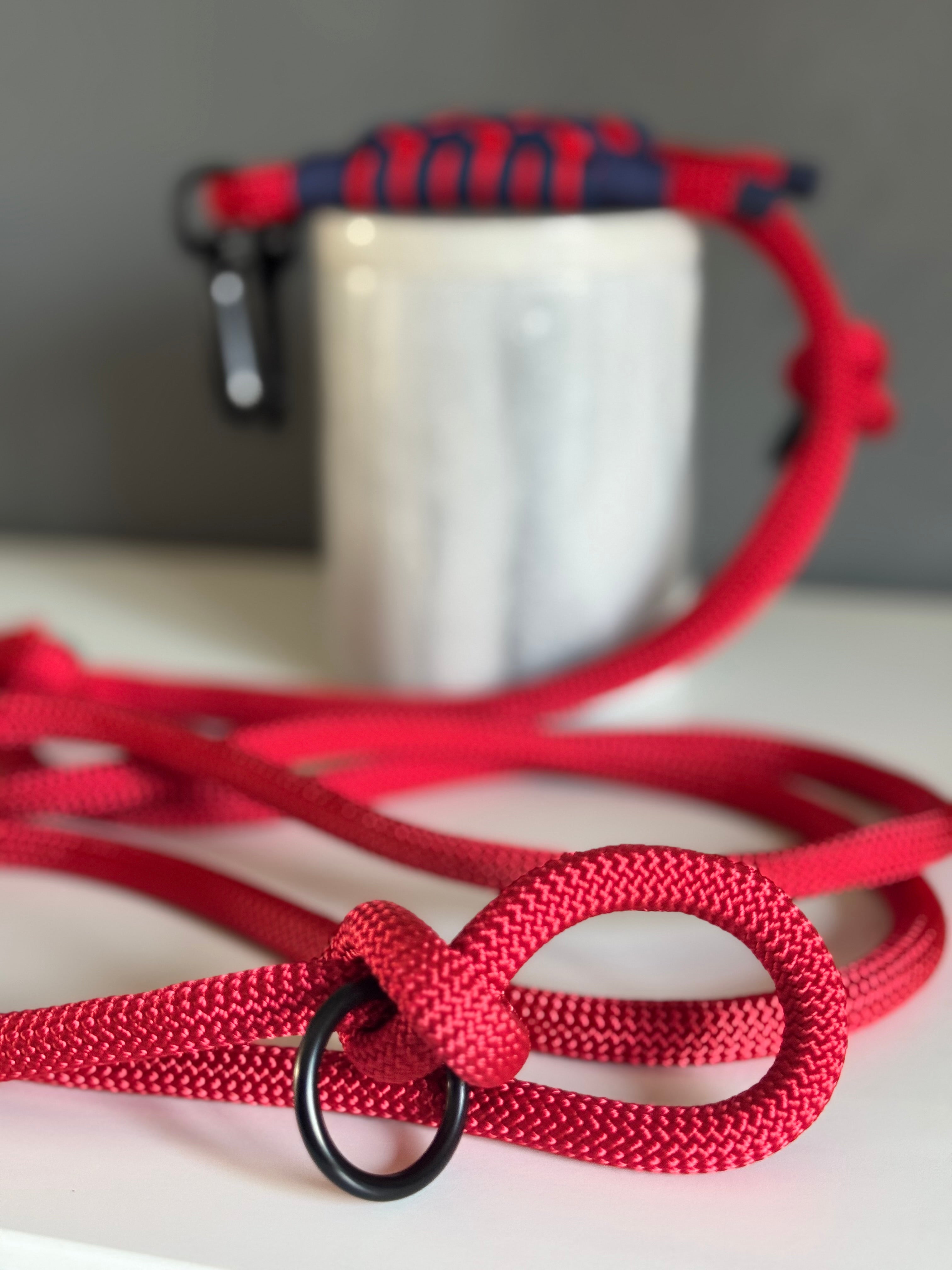ReadyFor3Rope | Multifunctional Leash | Red Fish