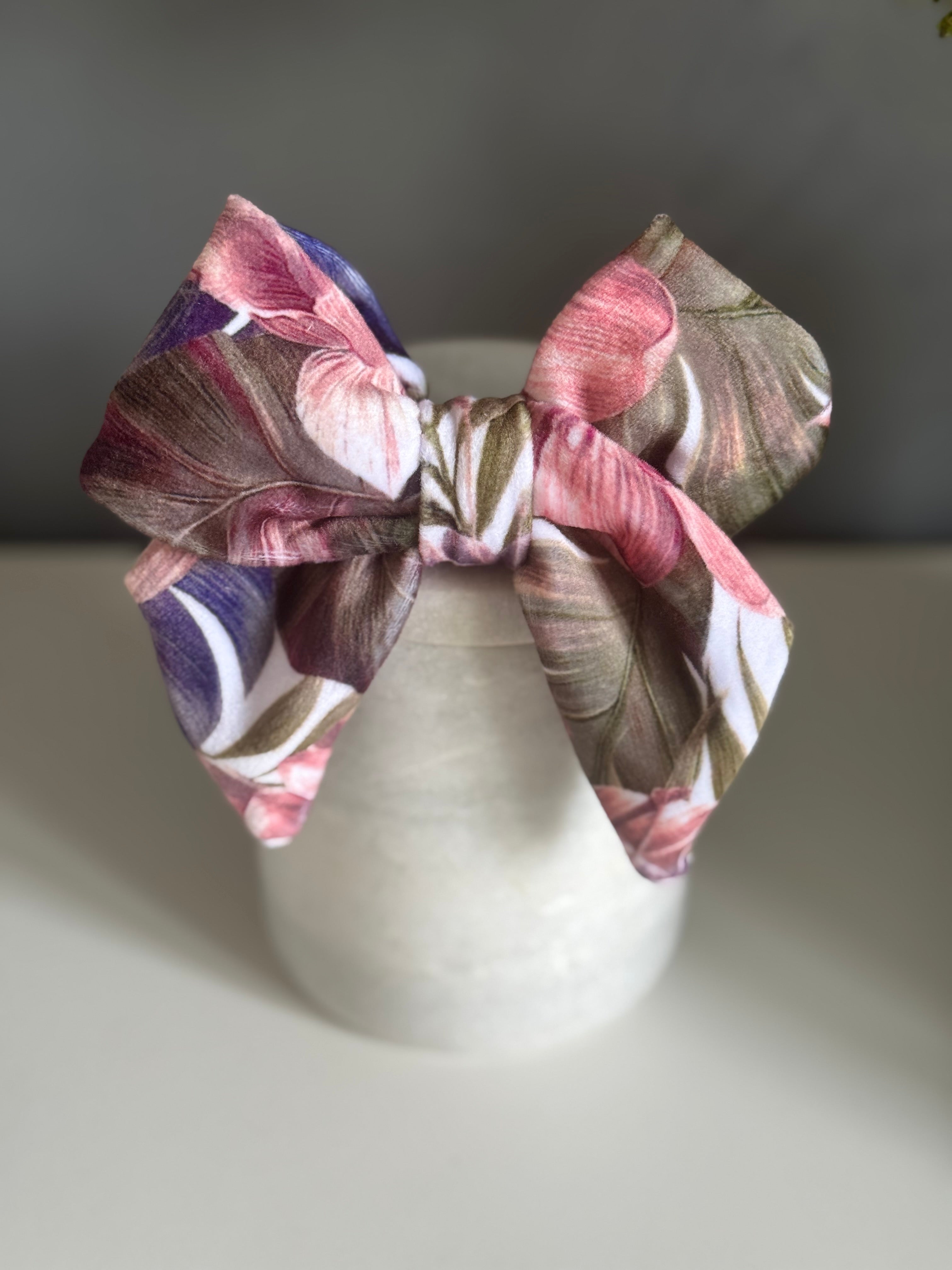 ReadyForBowTie | Soft Velvet Meadow Pink