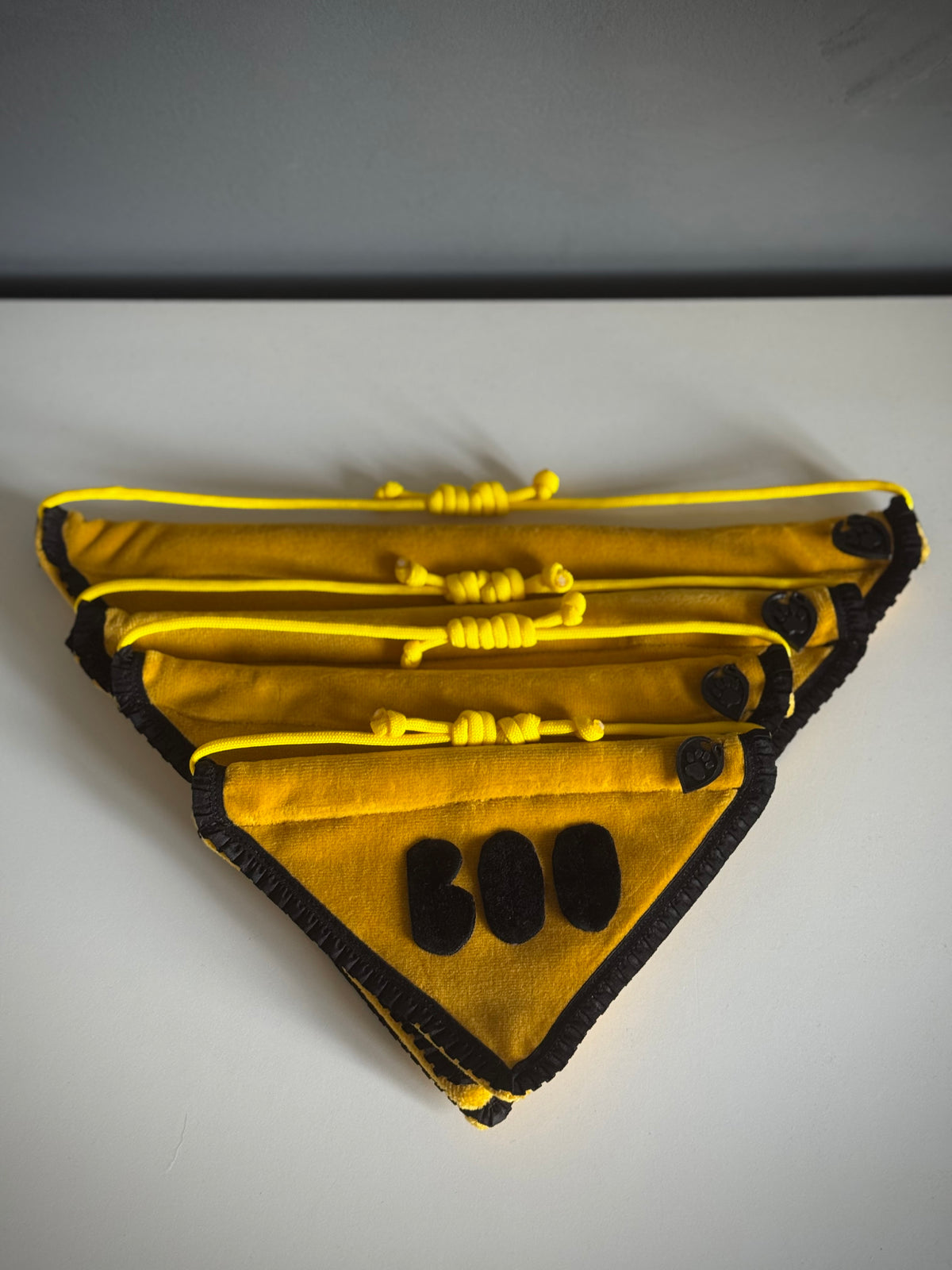 ReadyForBandana | Velvet  | Yellow BOO Halloween