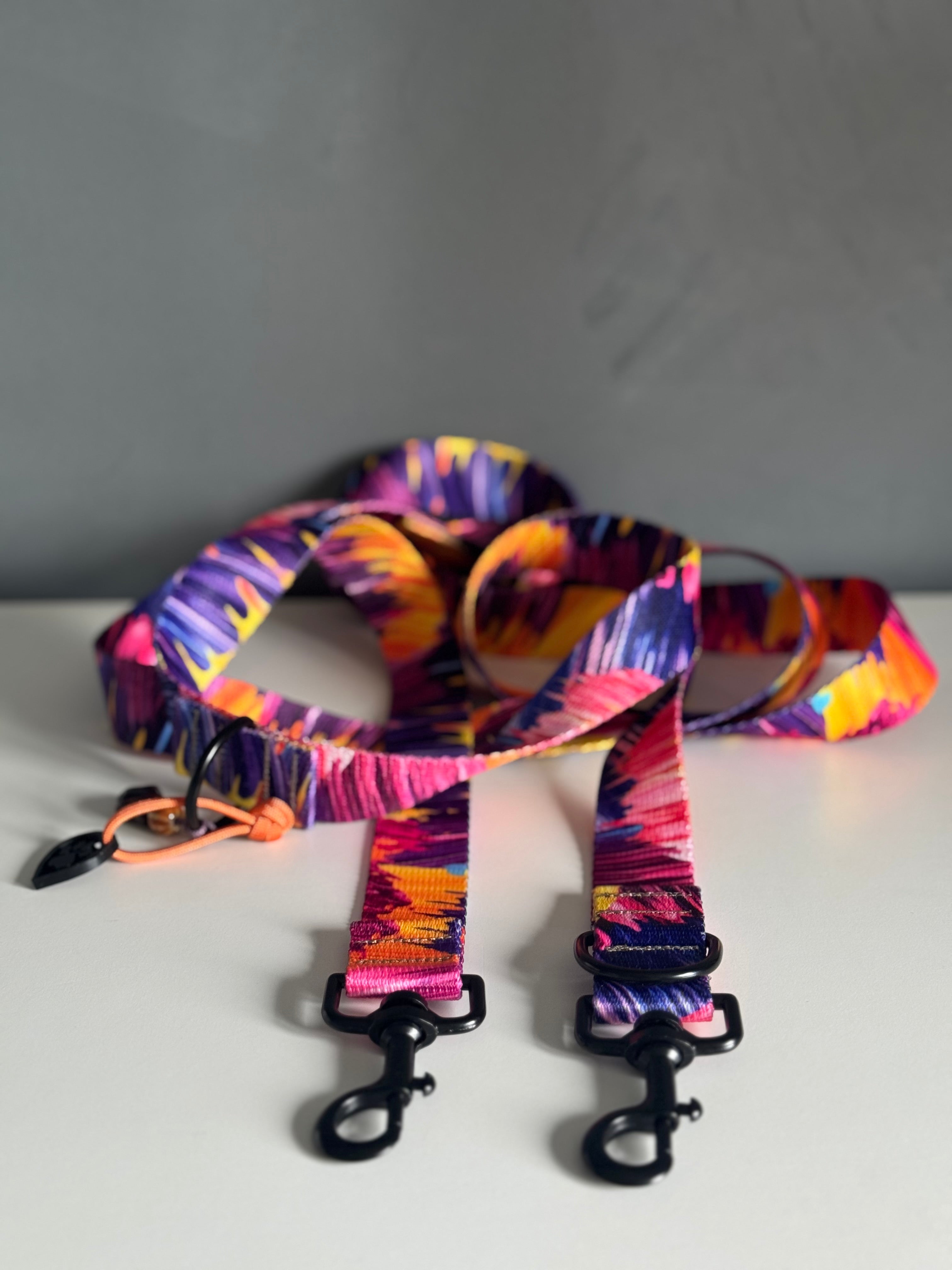 ReadyFor3 | Multifunctional Leash | Purple Paint
