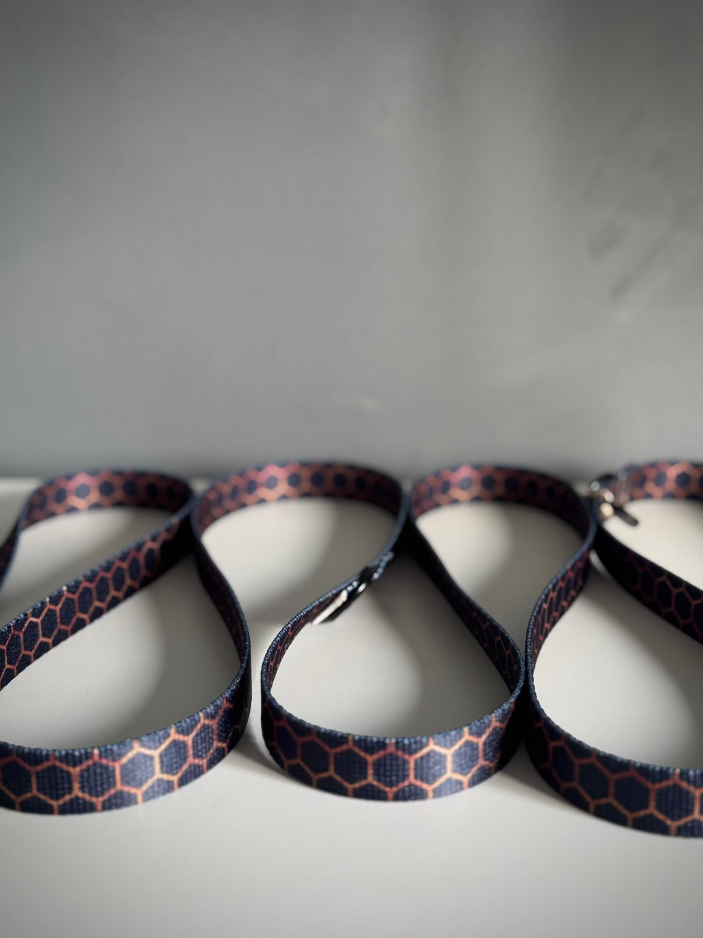 ReadyFor3 | Multifunctional Leash | Hexagon Navy