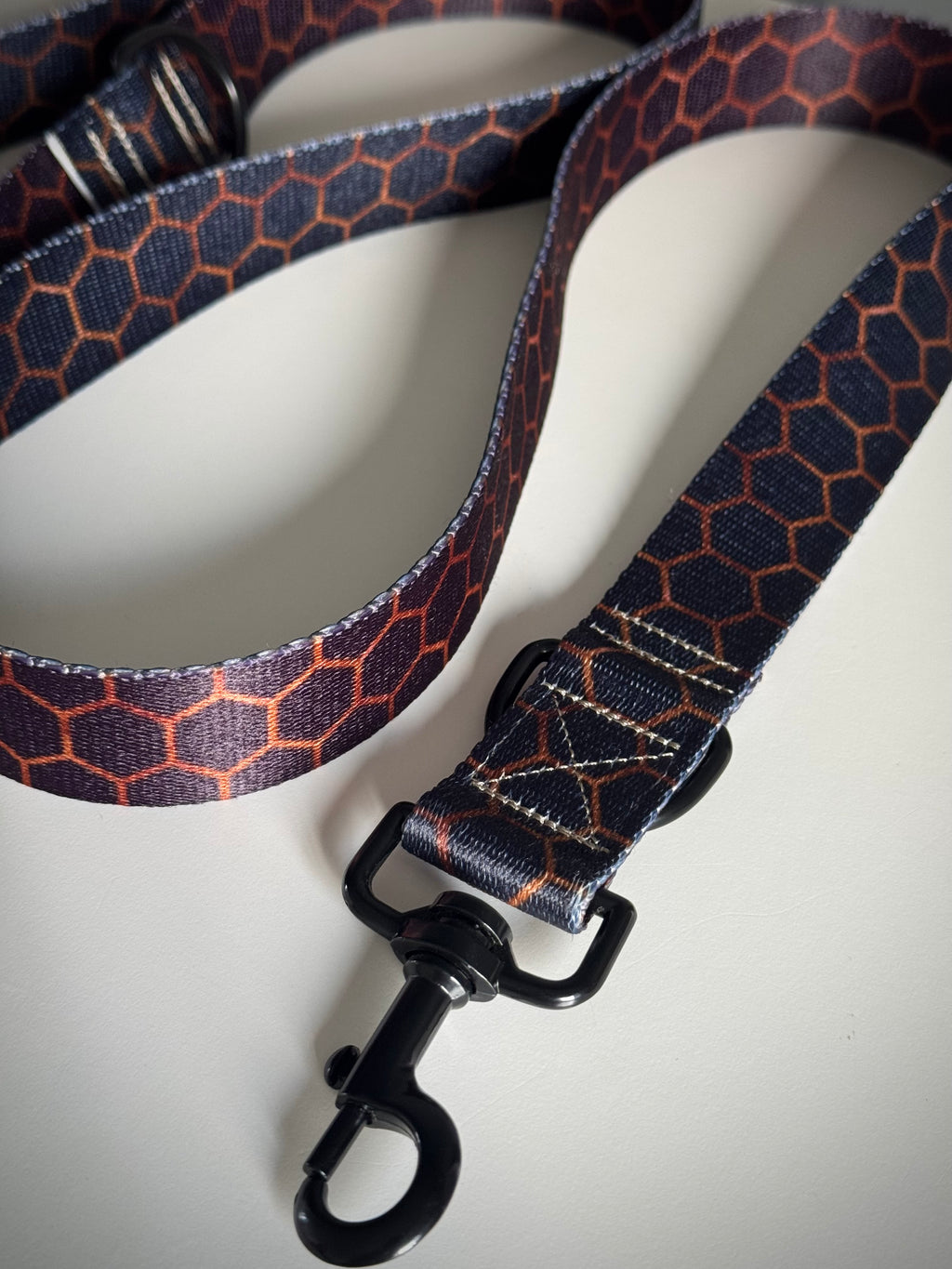 ReadyFor3 | Multifunctional Leash | Hexagon Navy