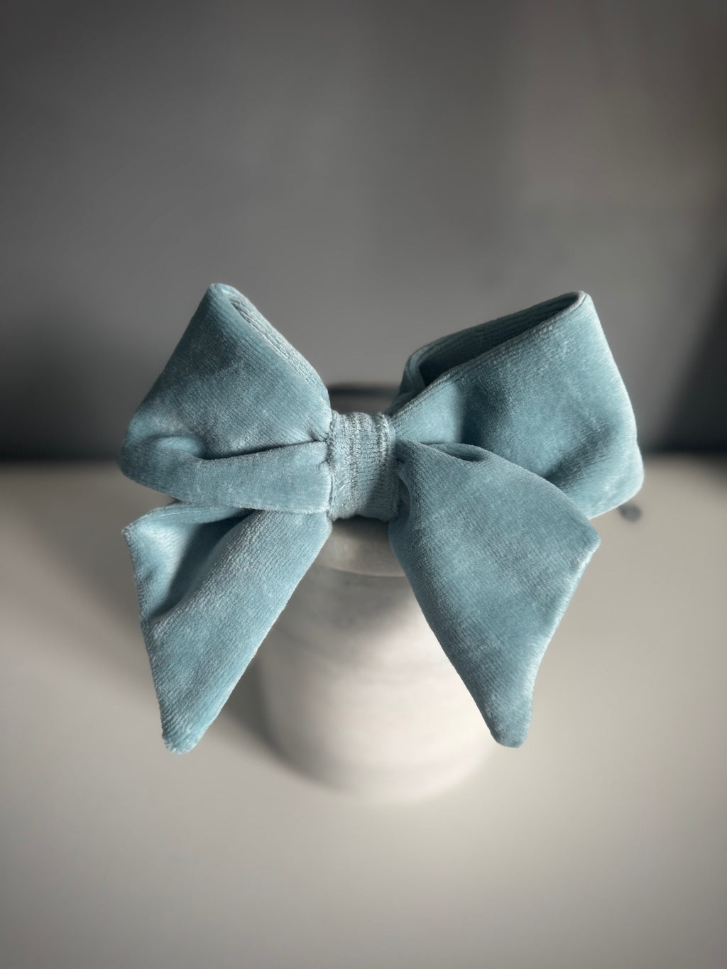 ReadyForBowTie | Velvet Light Blue/Grey