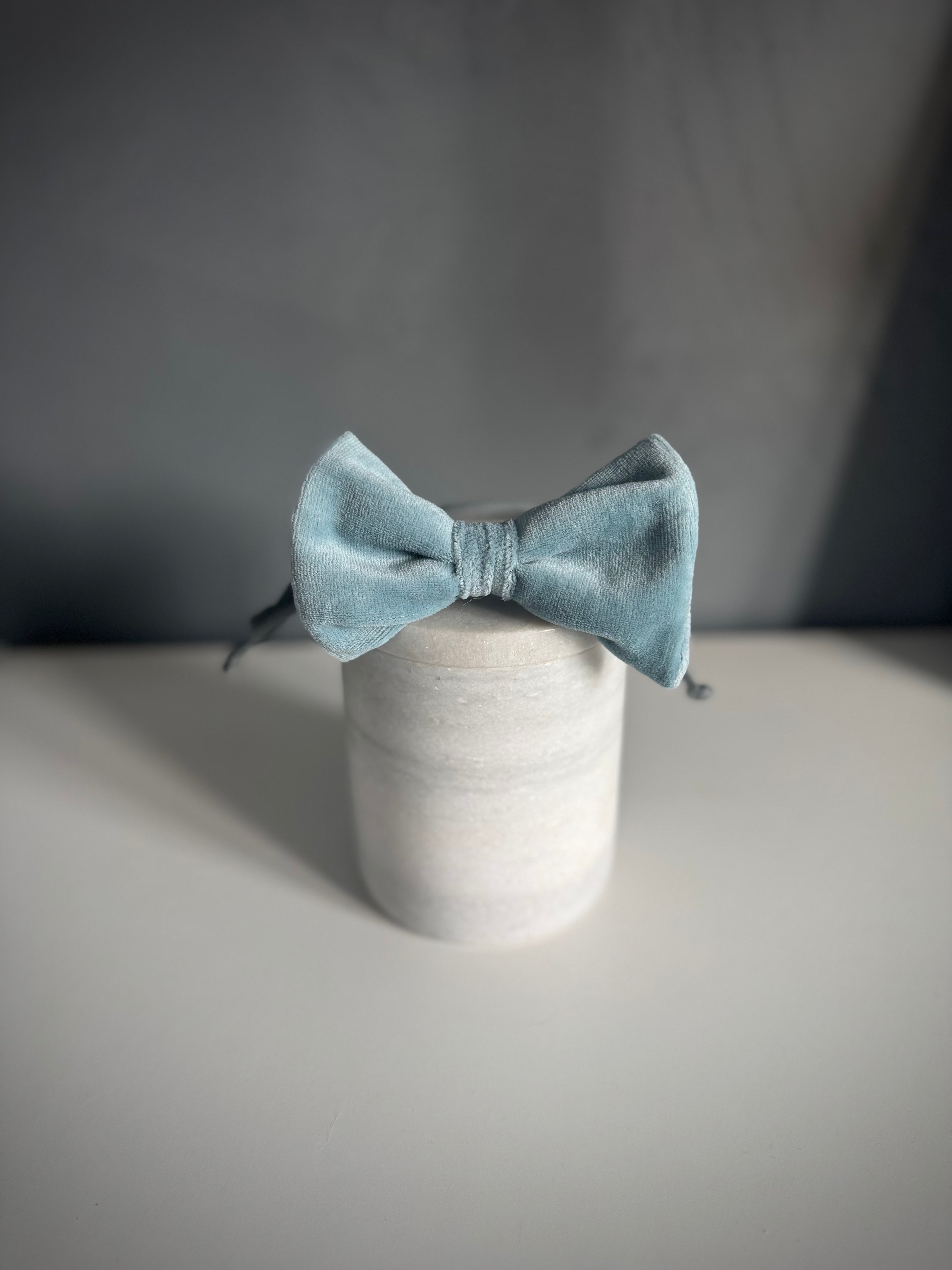 ReadyForBowTie | Velvet Light Blue/Grey