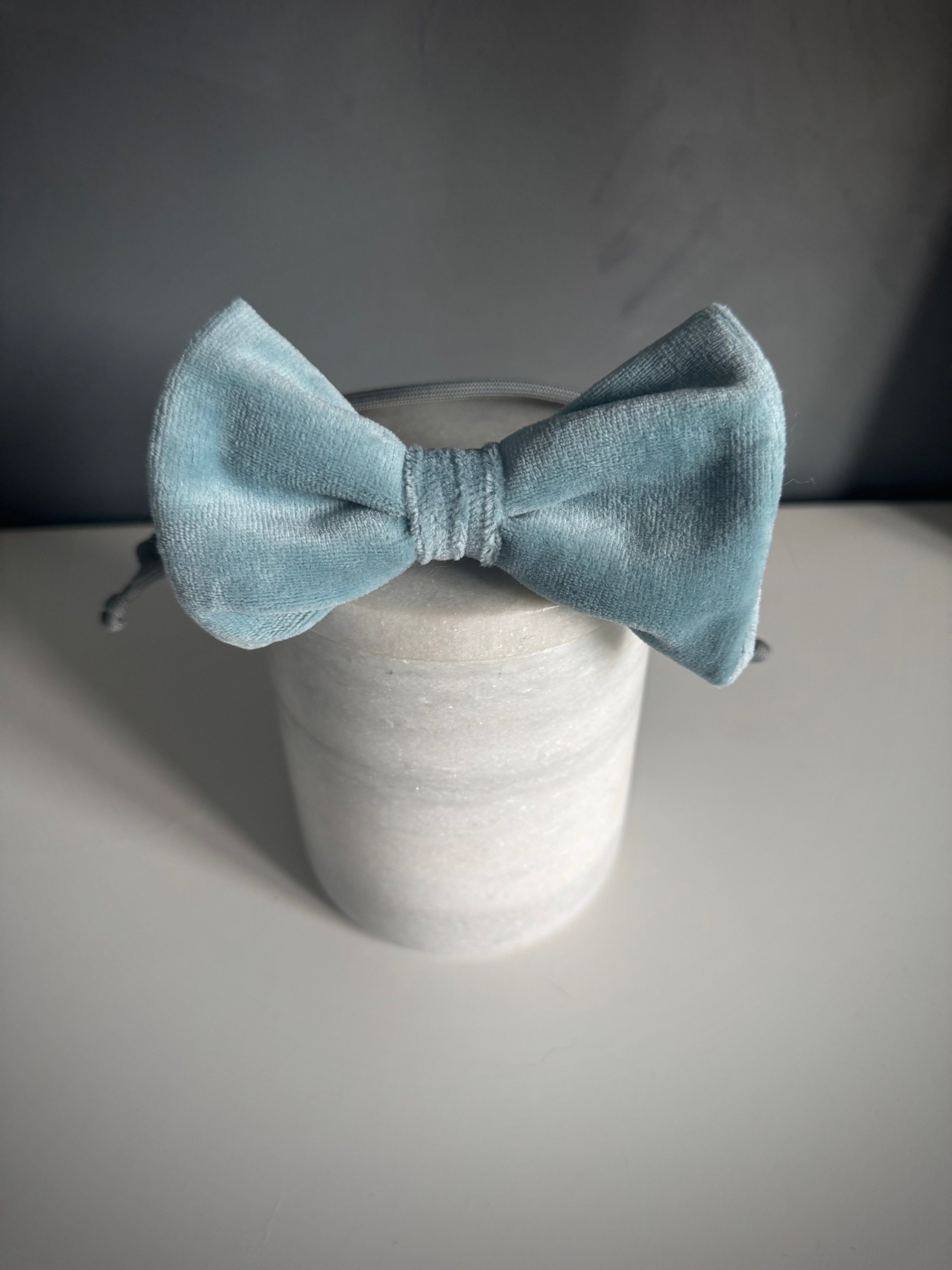 ReadyForBowTie | Velvet Light Blue/Grey