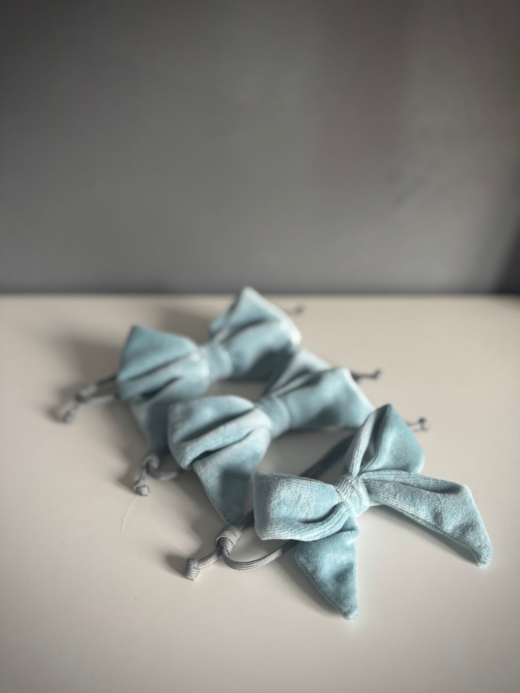 ReadyForBowTie | Velvet Light Blue/Grey