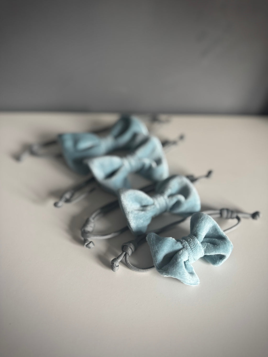 ReadyForBowTie | Velvet Light Blue/Grey