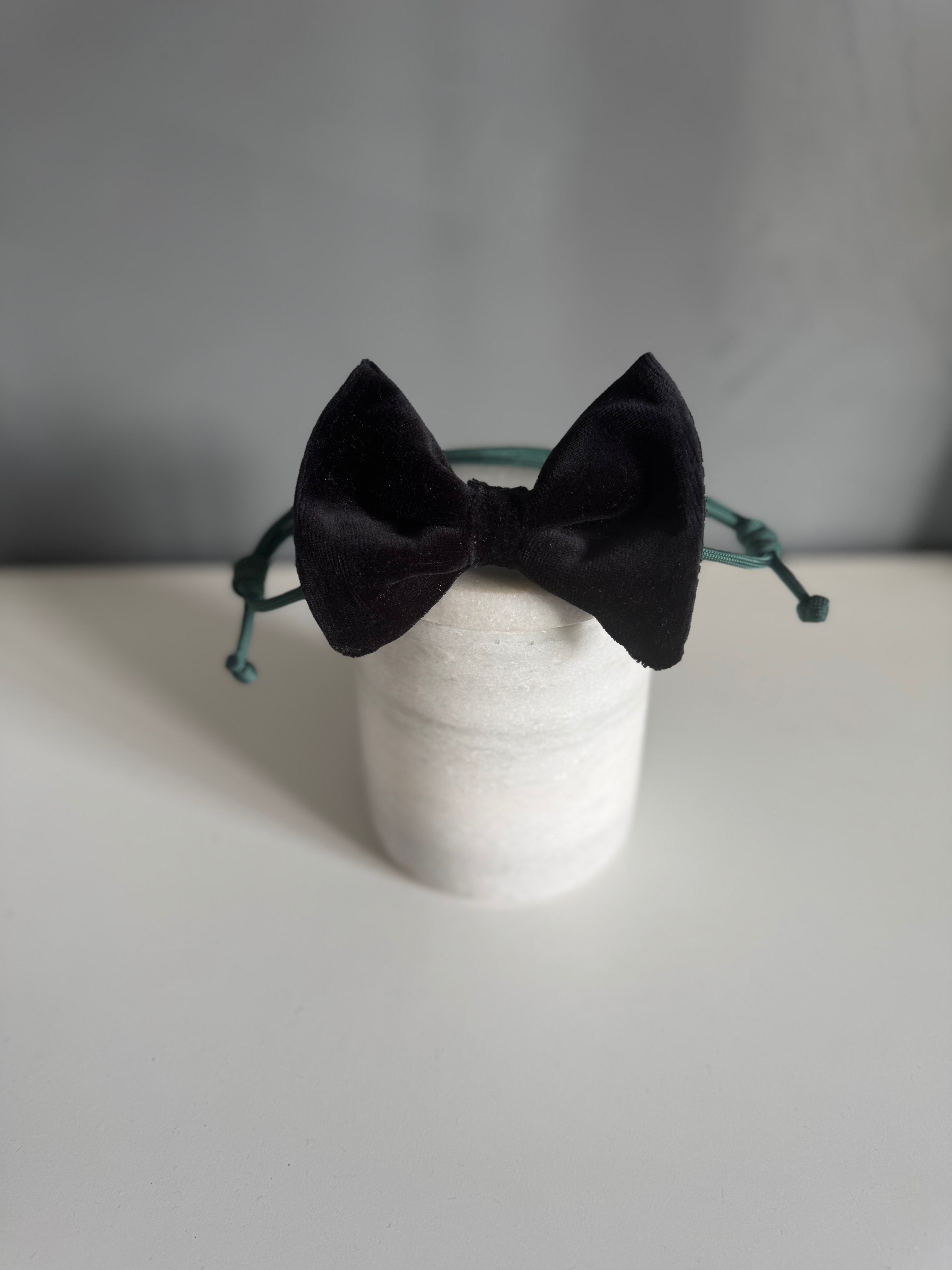 ReadyForBowTie | Velvet Black/Green/Burgundy