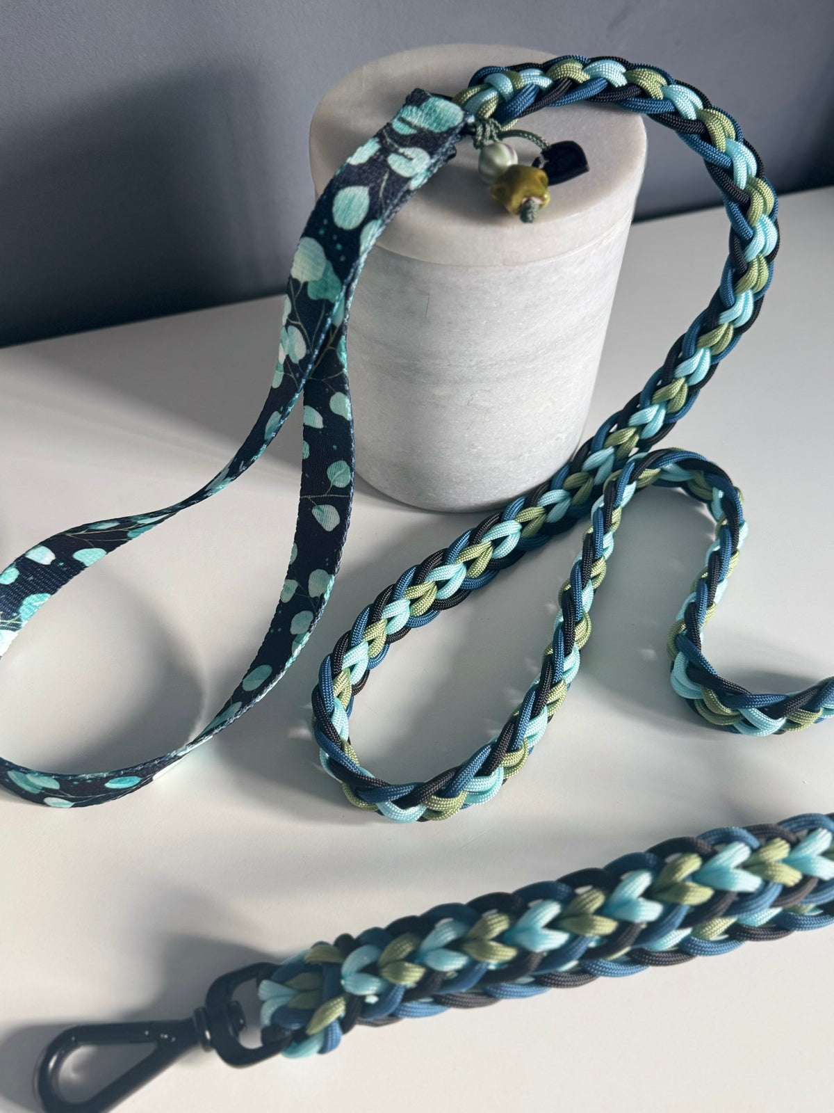 ReadyForFusion | Braided Leash | Eucalyptus