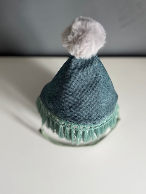 Birthday Hat | Turquoise & Grey