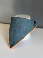 ReadyForBandana | Waterproof Linen-Texture | Turquoise & Peach