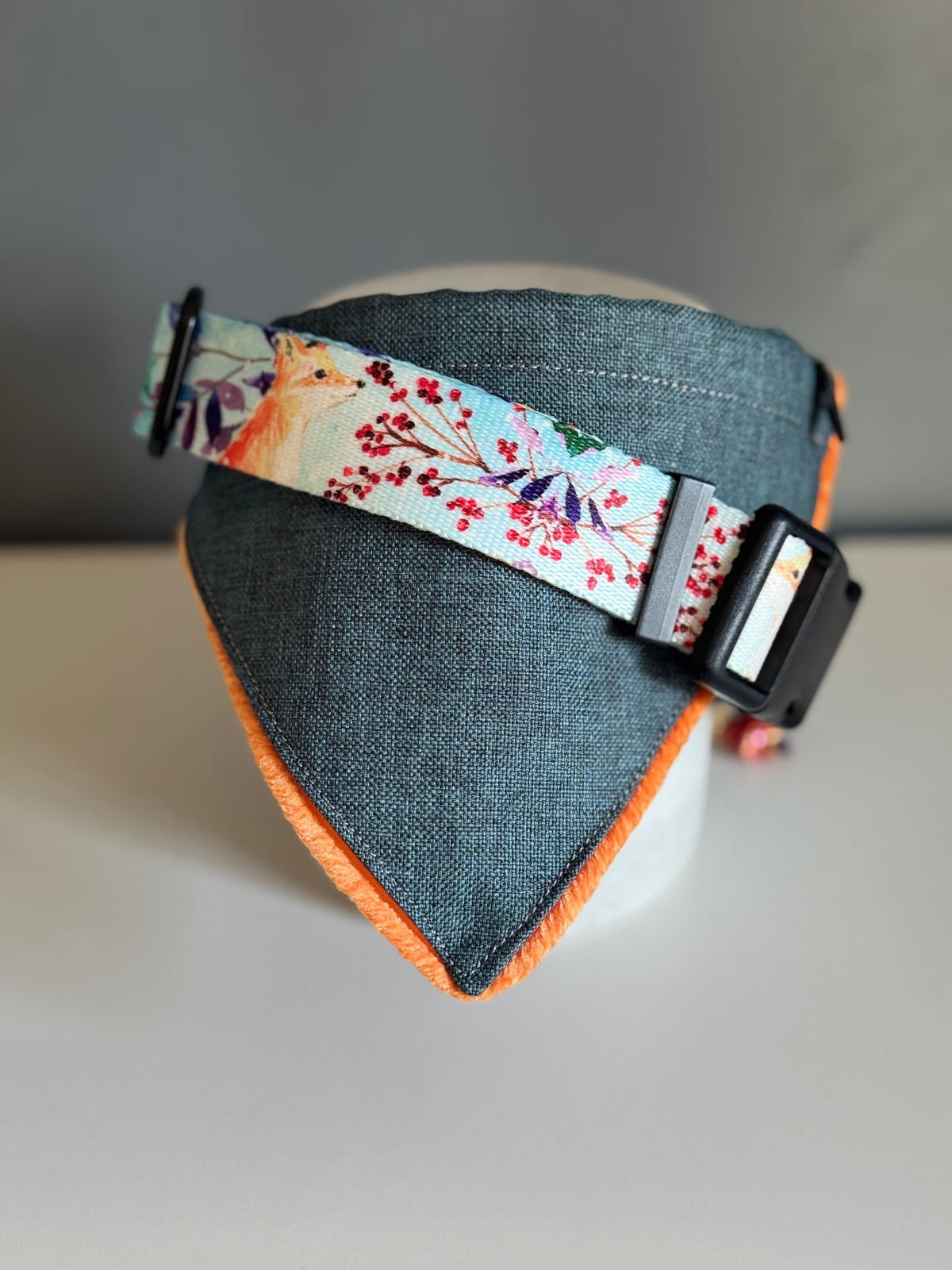 ReadyForBandana | Waterproof Linen-Texture | Turquoise & Peach