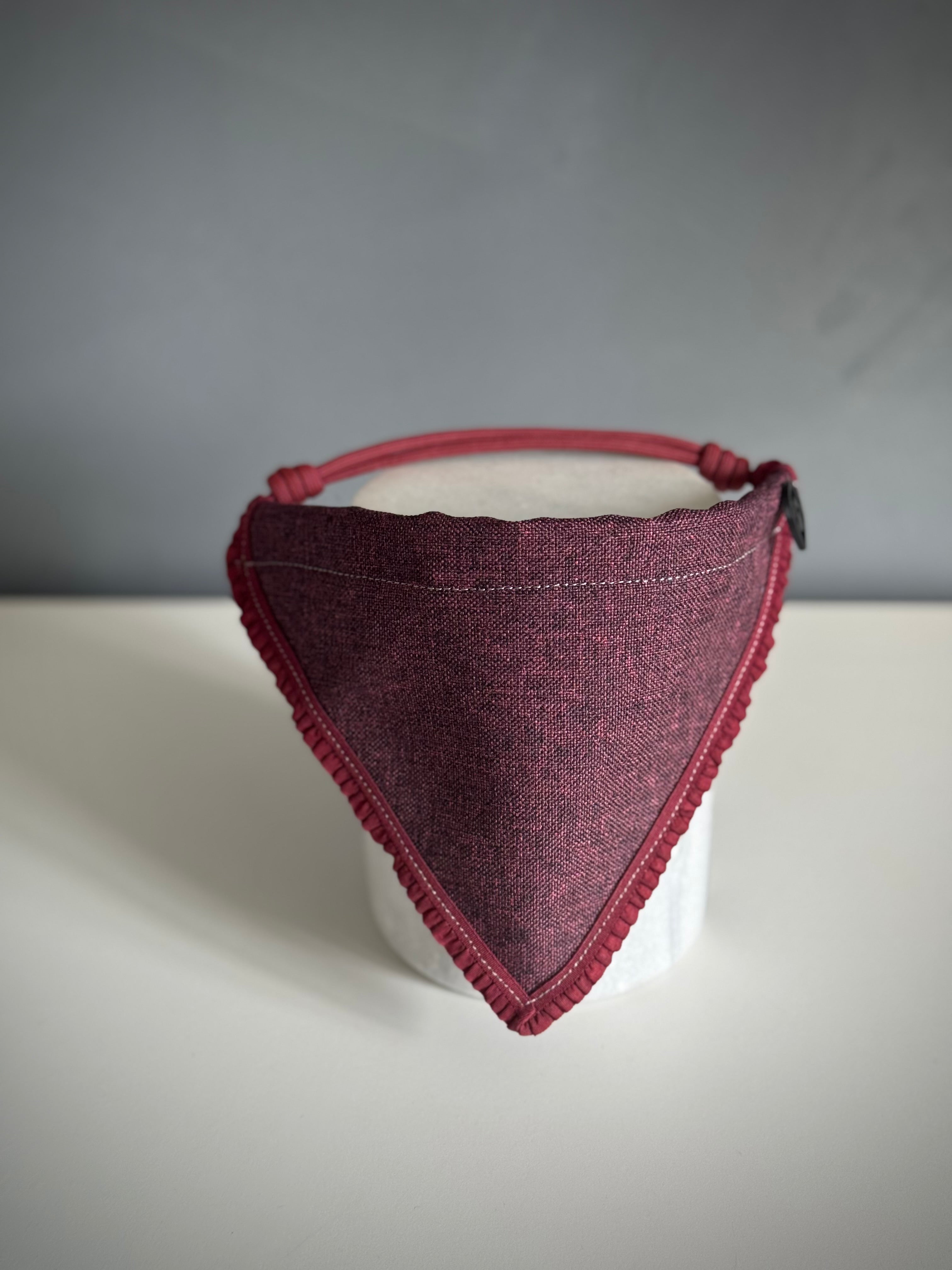 ReadyForBandana | Waterproof Linen-Texture | Burgundy