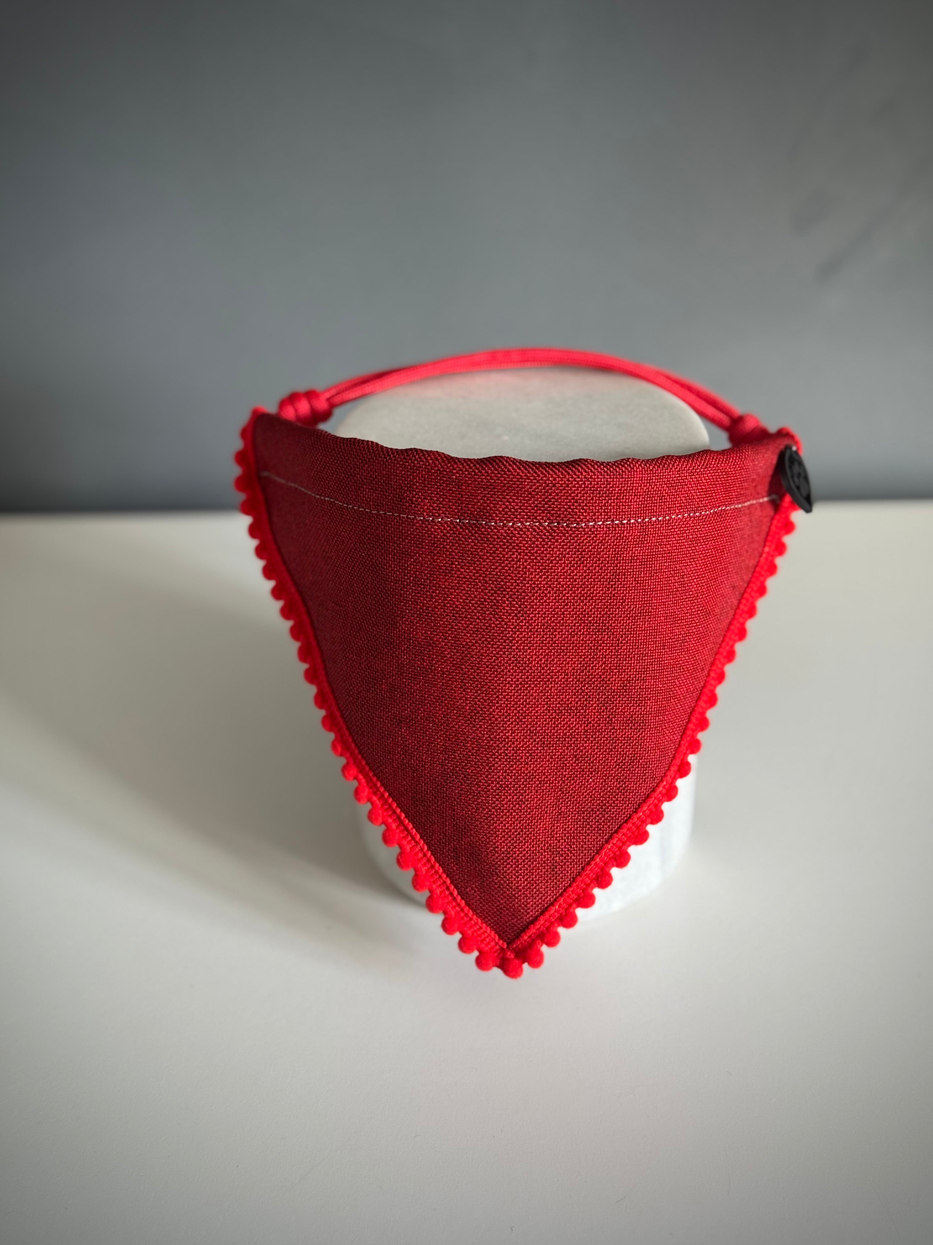 ReadyForBandana | Waterproof Linen-Texture | Red