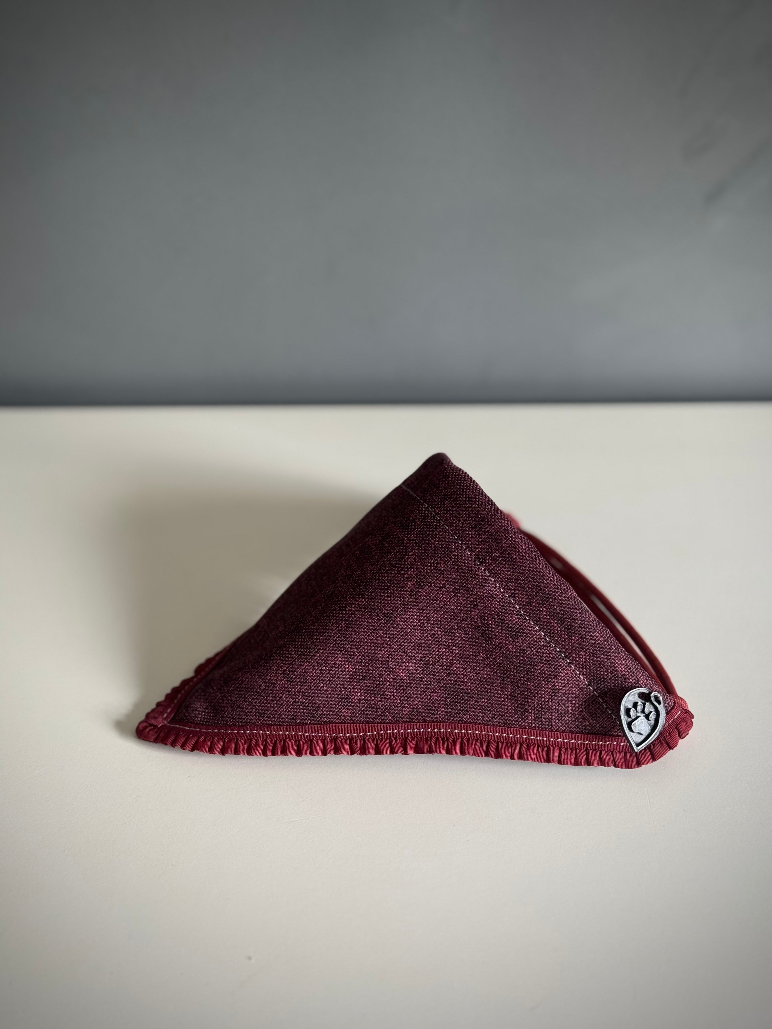ReadyForBandana | Waterproof Linen-Texture | Burgundy