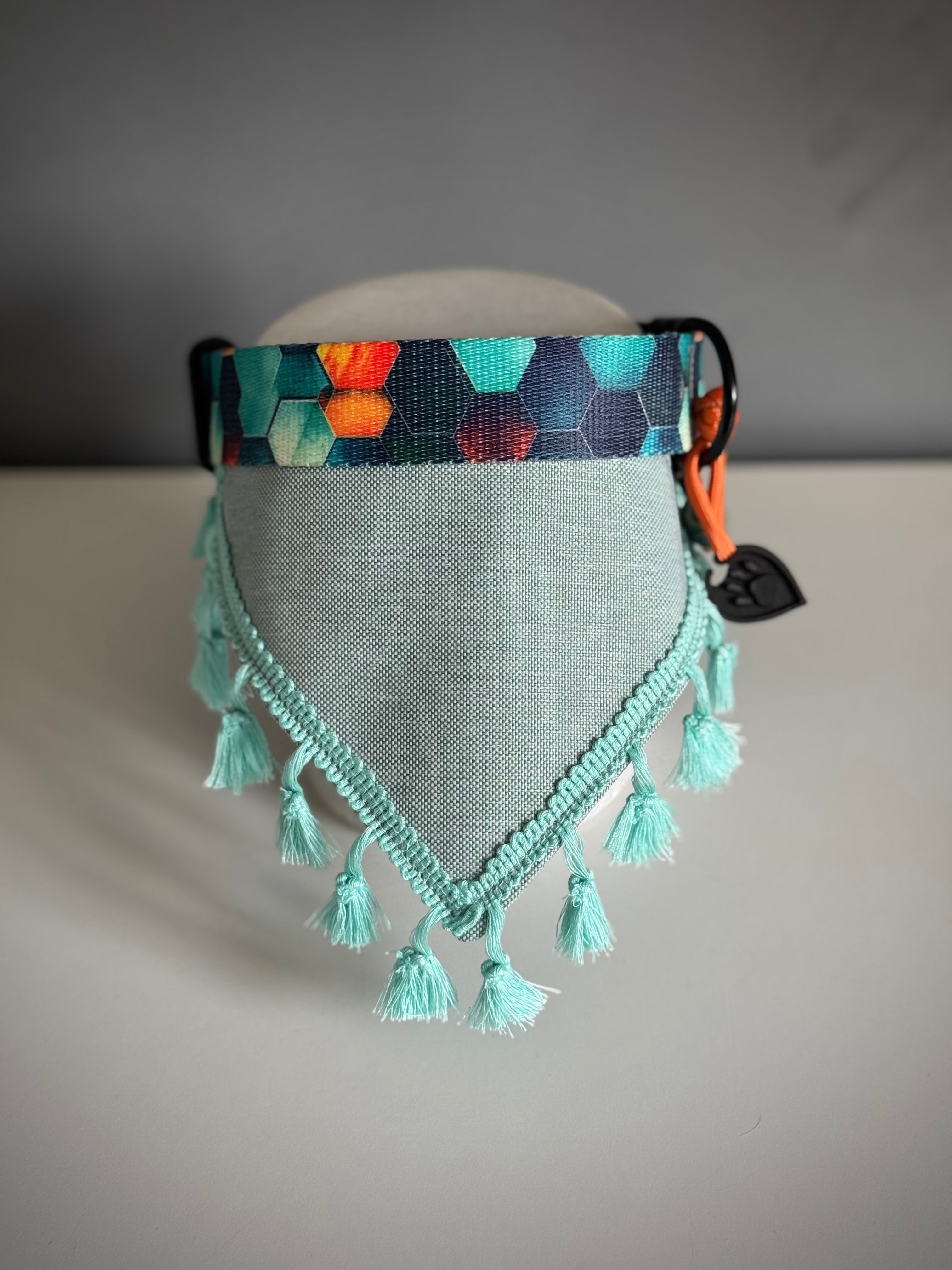 ReadyForBandana | Waterproof Linen-Texture | Turquoise