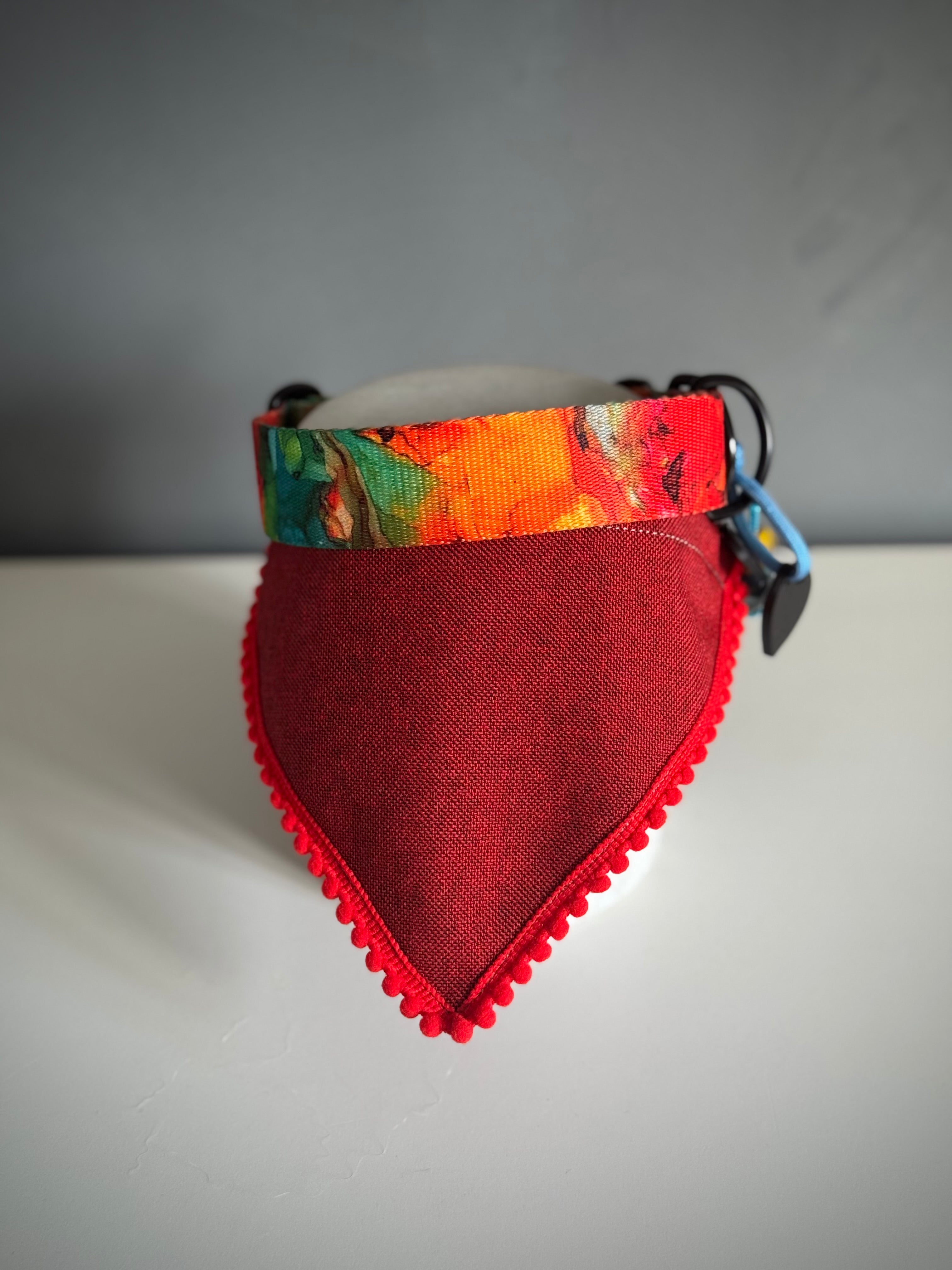 ReadyForBandana | Waterproof Linen-Texture | Red