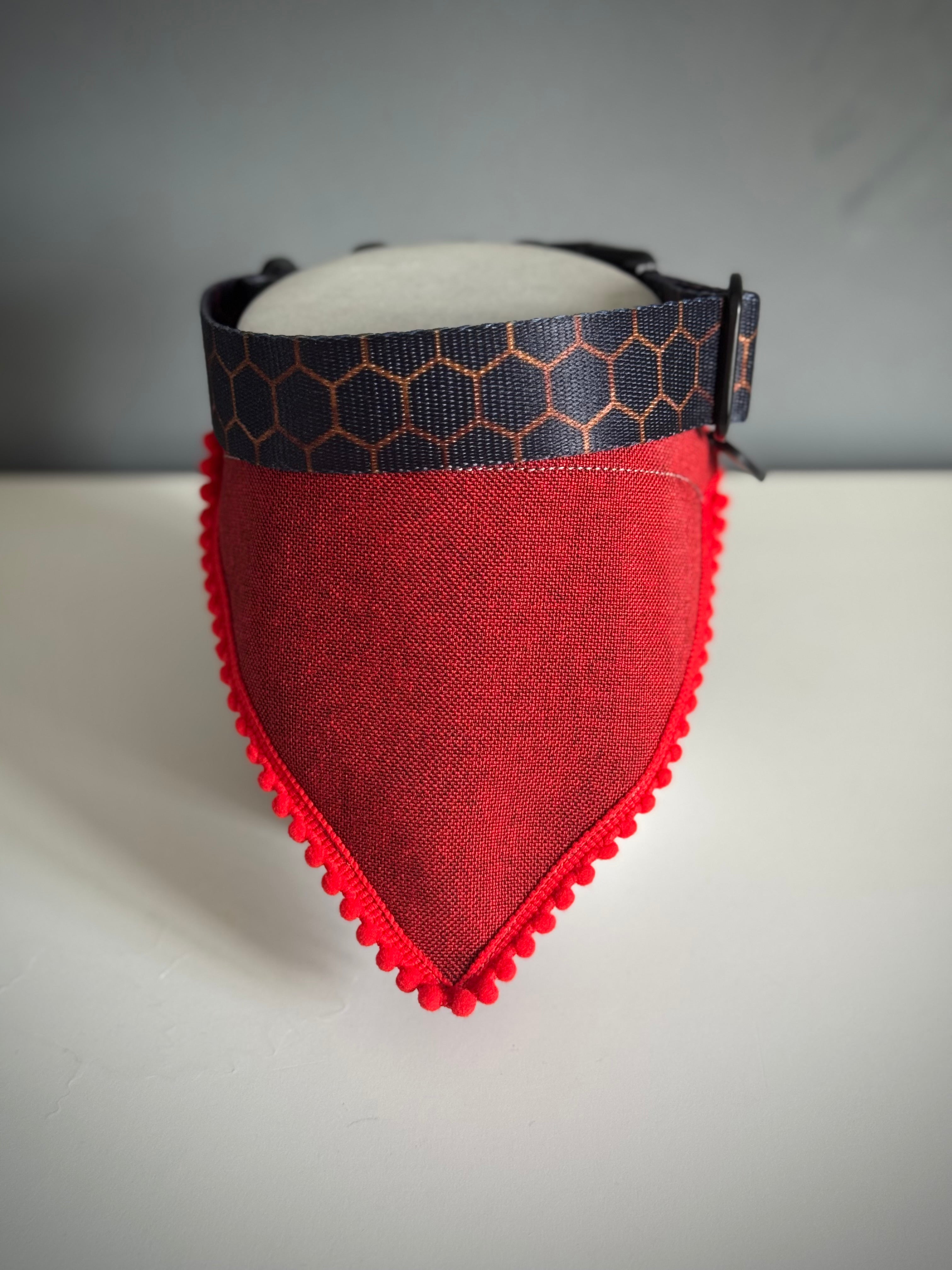 ReadyForBandana | Waterproof Linen-Texture | Red