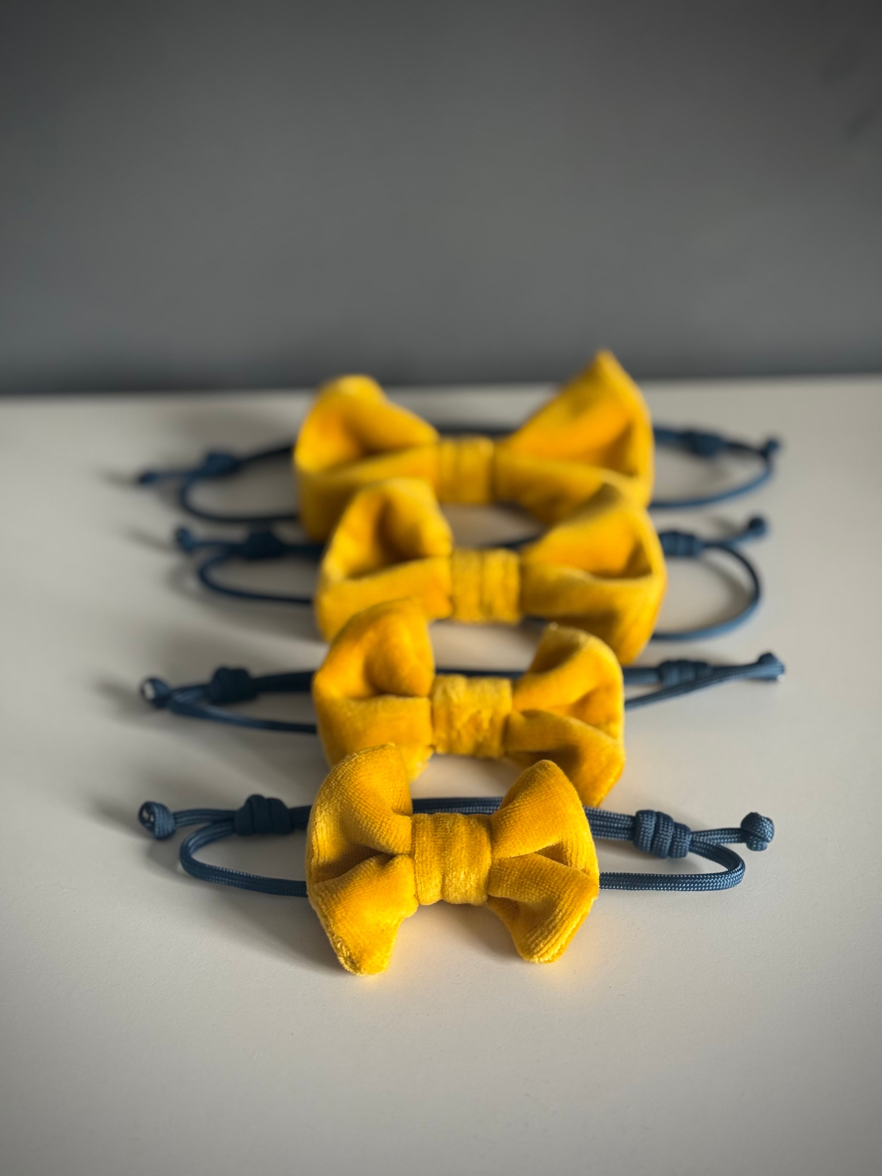 ReadyForBowTie | Velvet Yellow/Blue