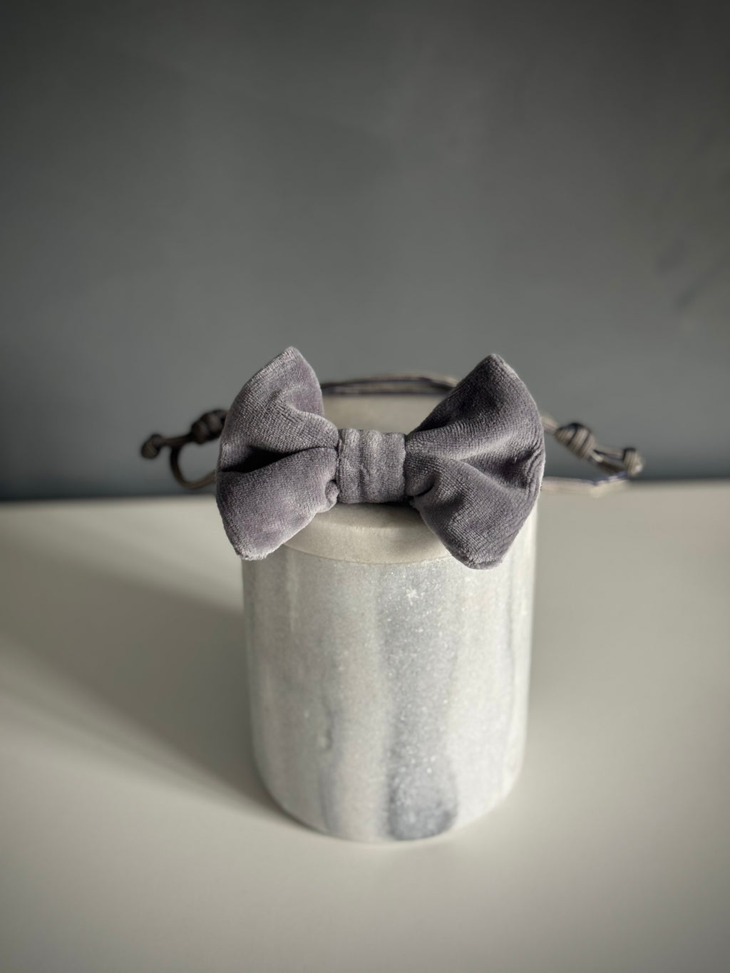 ReadyForBowTie | Velvet Grey/Pink