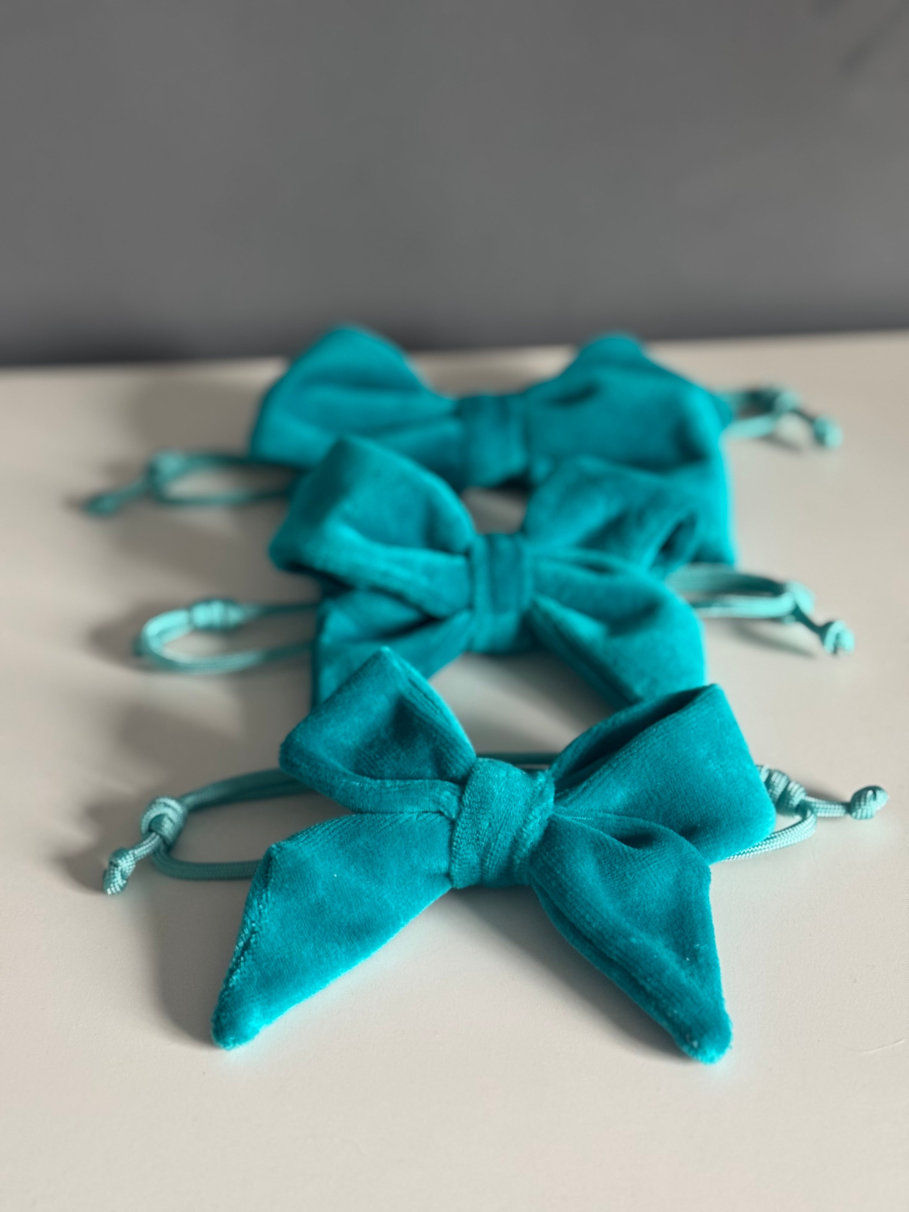 ReadyForBowTie | Velvet Dark Turquoise/Light Turquoise