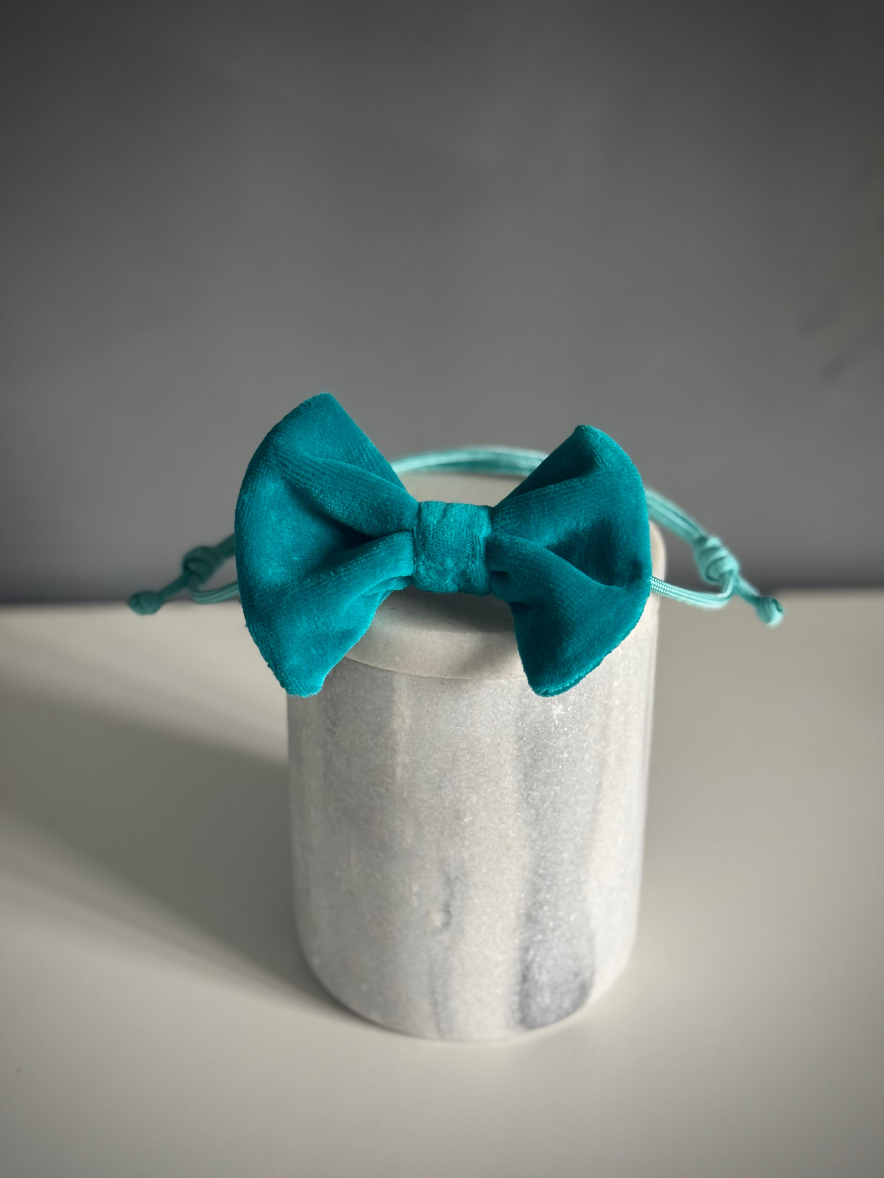 ReadyForBowTie | Velvet Dark Turquoise/Light Turquoise