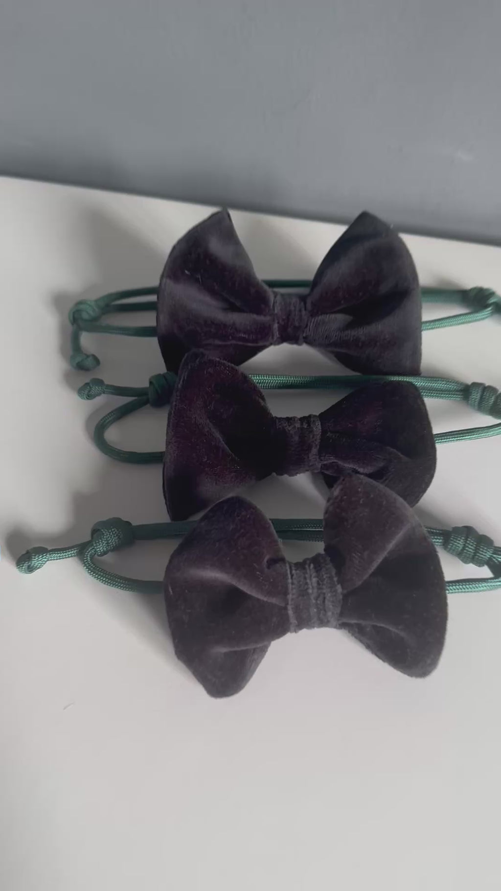 ReadyForBowTie | Velvet Black/Green/Burgundy